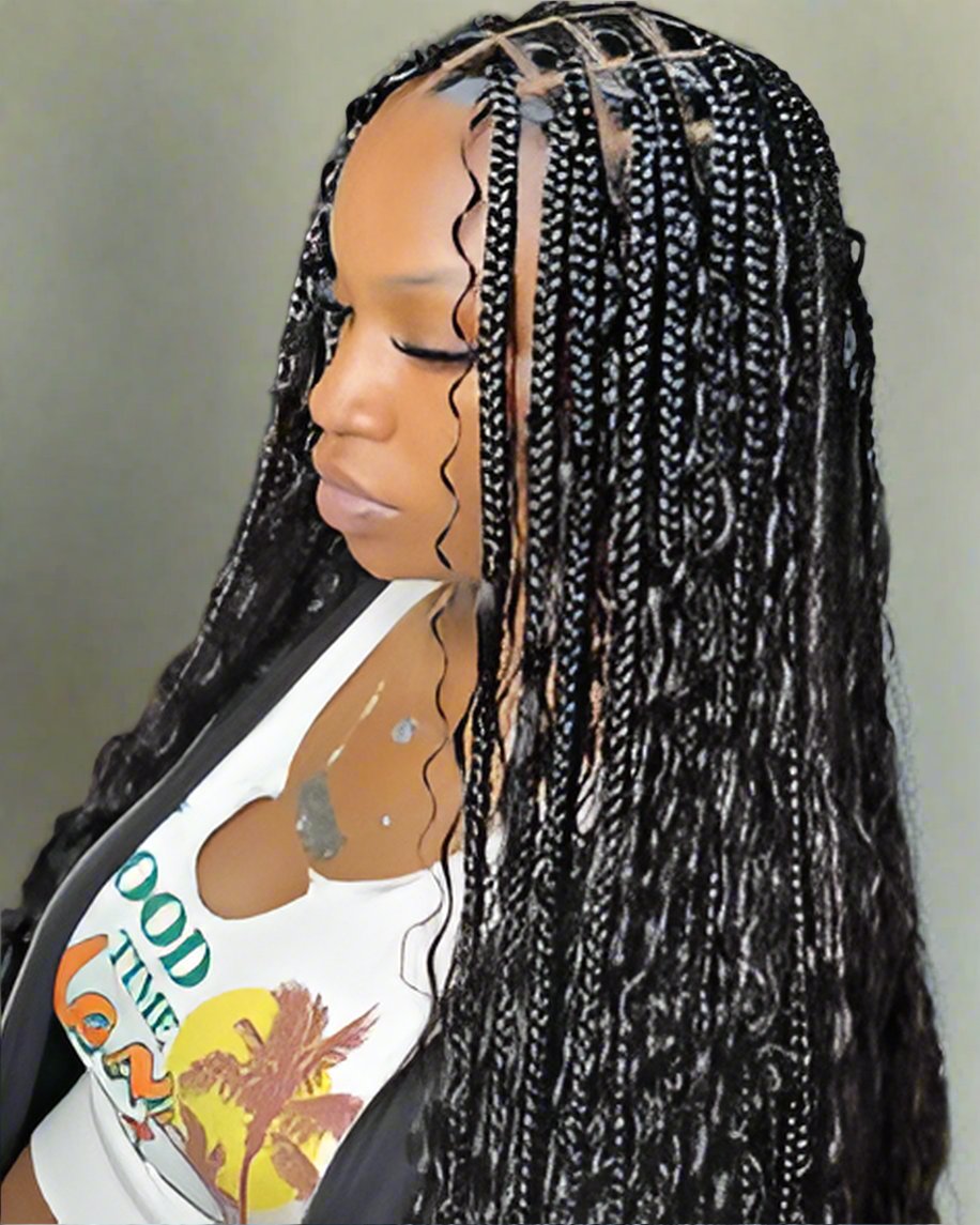 BOHO BRAIDS HUMAN HAIR / MEDIUM